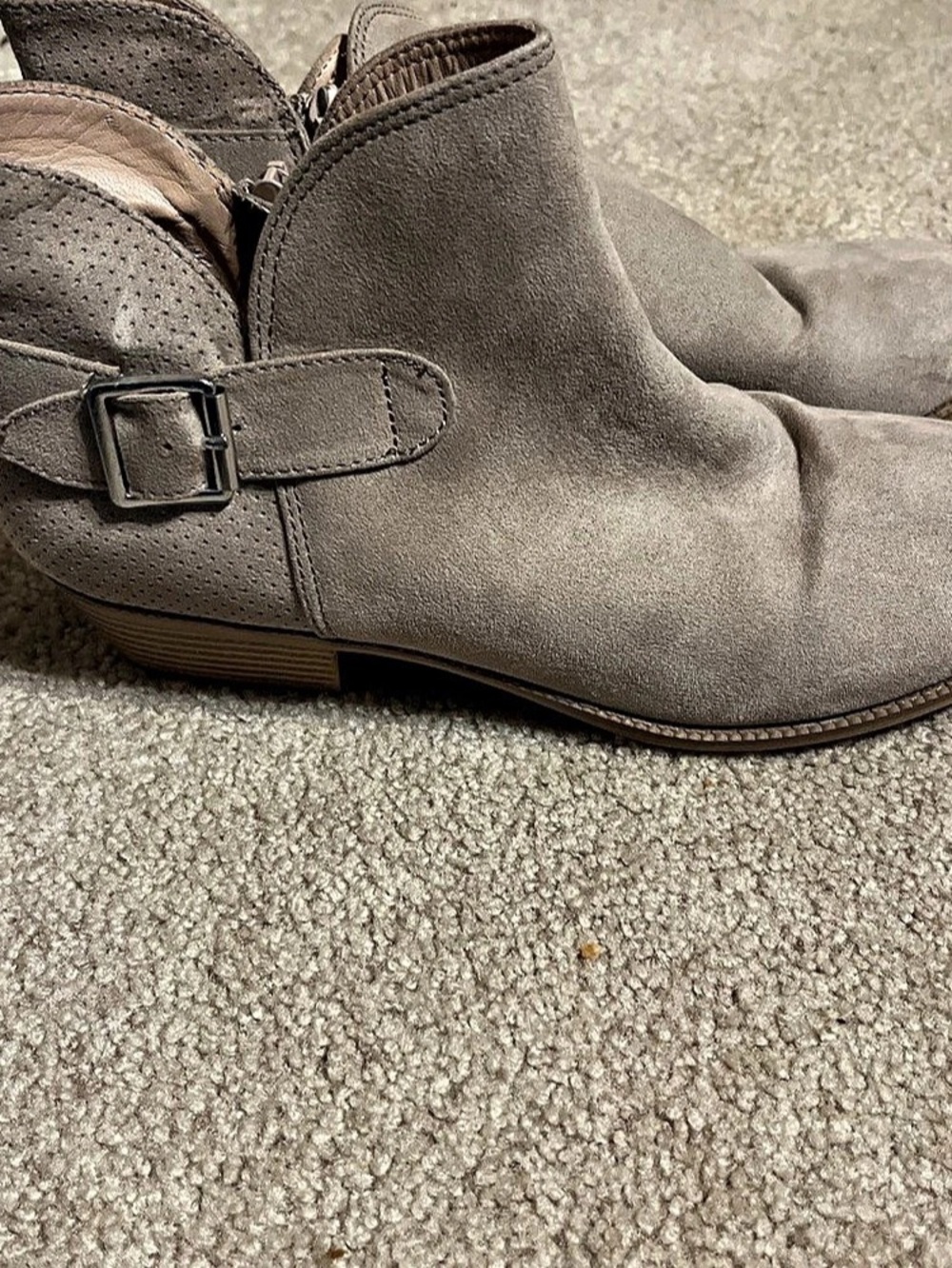 Gray Ankle Boots
